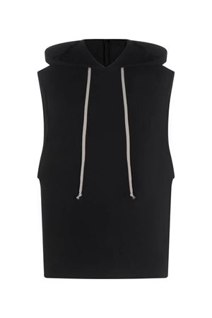Black cotton SL Hoodie RICK OWENS | RU01F2153JNT09